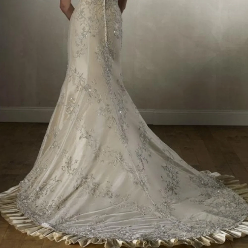 👰 STUNNING NWT! VINTAGE WEDDING GOWN - Picture 4 of 6